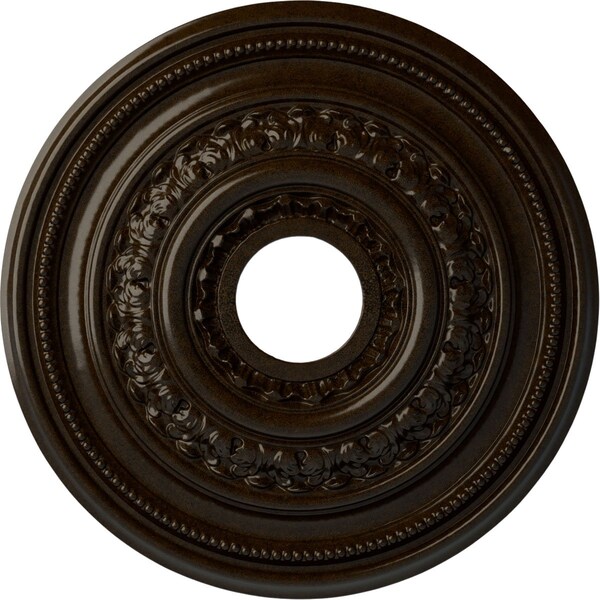 Ekena Millwork Orleans Ceiling Medallion (Fits Canopies up to 4 5/8"), 17 5/8"OD X 3 5/8"ID X 1 7/8"P, Bronze CM17OLBZS - main